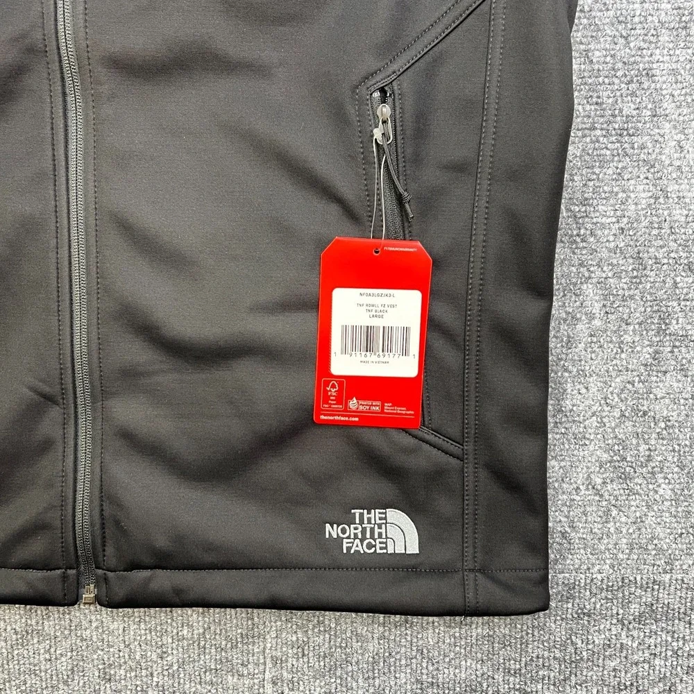 The North Face Ridgewell FZ Vest Men's Large Black Full Zip RXO Logo Brand NEW‎
